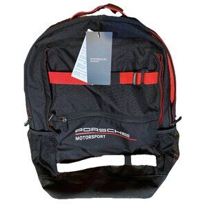 Porsche Motor Sports Nylon Backpack Black 35 x 38 x 10cm New